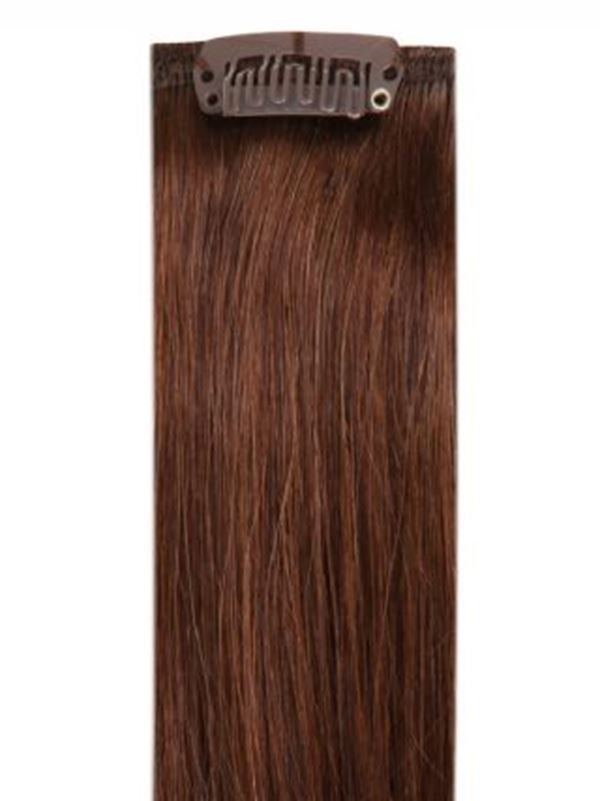 Full Head Clip-In Chocolate Brown #4 Hair Extensions