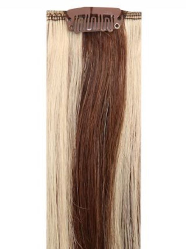 Full Head Clip-In Mixed #4/613 Hair Extensions