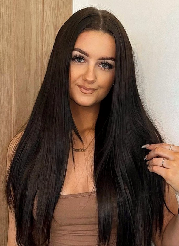 Premium Halo Natural Black #1B Hair Extensions Premium Halo Natural Black #1B Hair Extensions