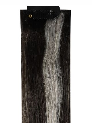 Deluxe Head Clip-In Salt & Pepper #5AA/Silver Hair Extensions