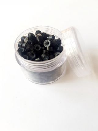 100 Black Micro Rings