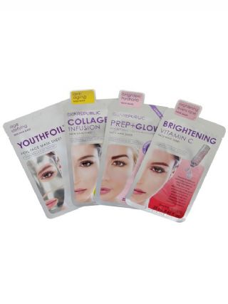 Skin Republic Face Mask Trio Collagen/VitaminC/Glow