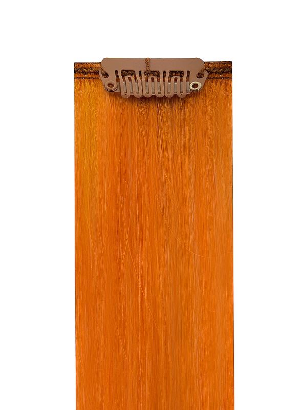 Full Head Clip-In Orange Hair Extensions