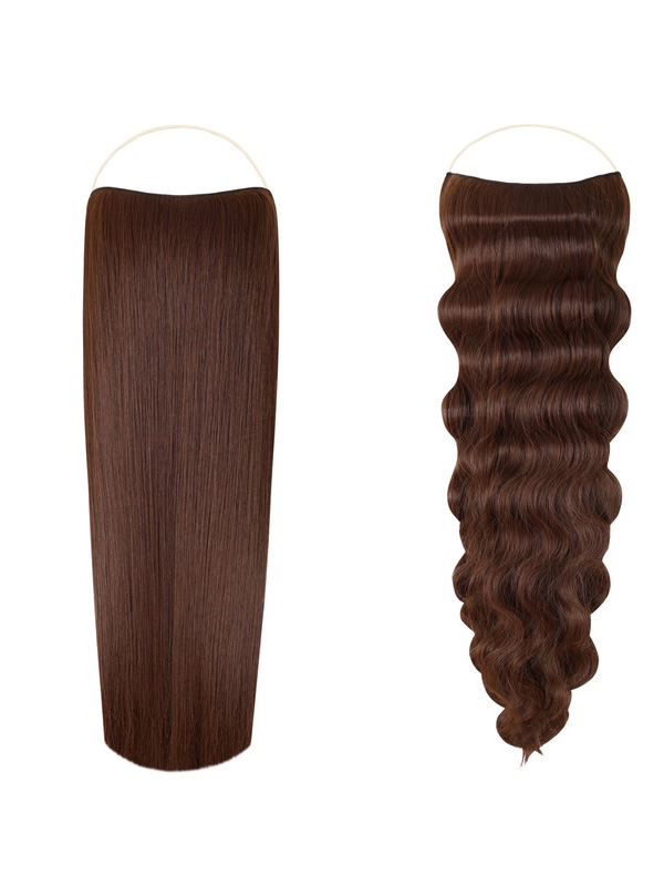 Duo Halo Bundle Straight & Wavy Coco Brown #8M