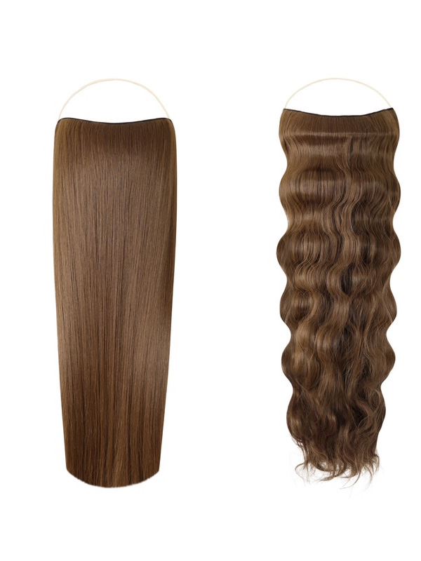 Duo Halo Bundle Straight & Wavy Walnut Brown #10M