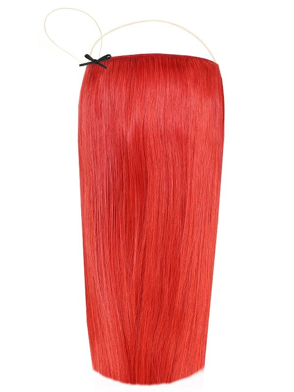 Premium Halo Red Hair Extensions